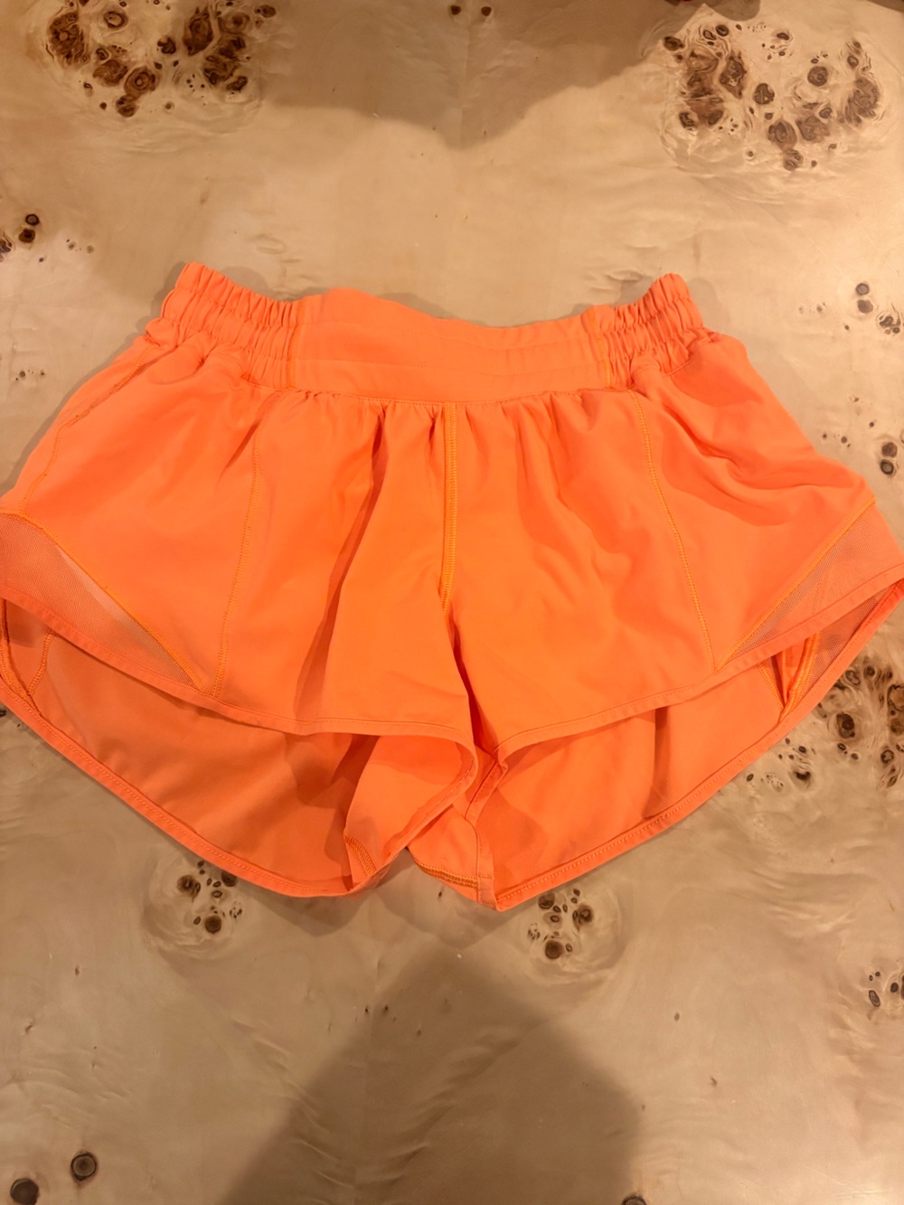 lululemon athletica Neon Orange Athletic Shorts